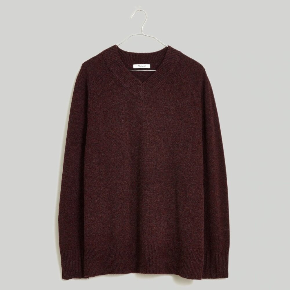 Madewell 100% Wool V-Neck Sweater, size XS